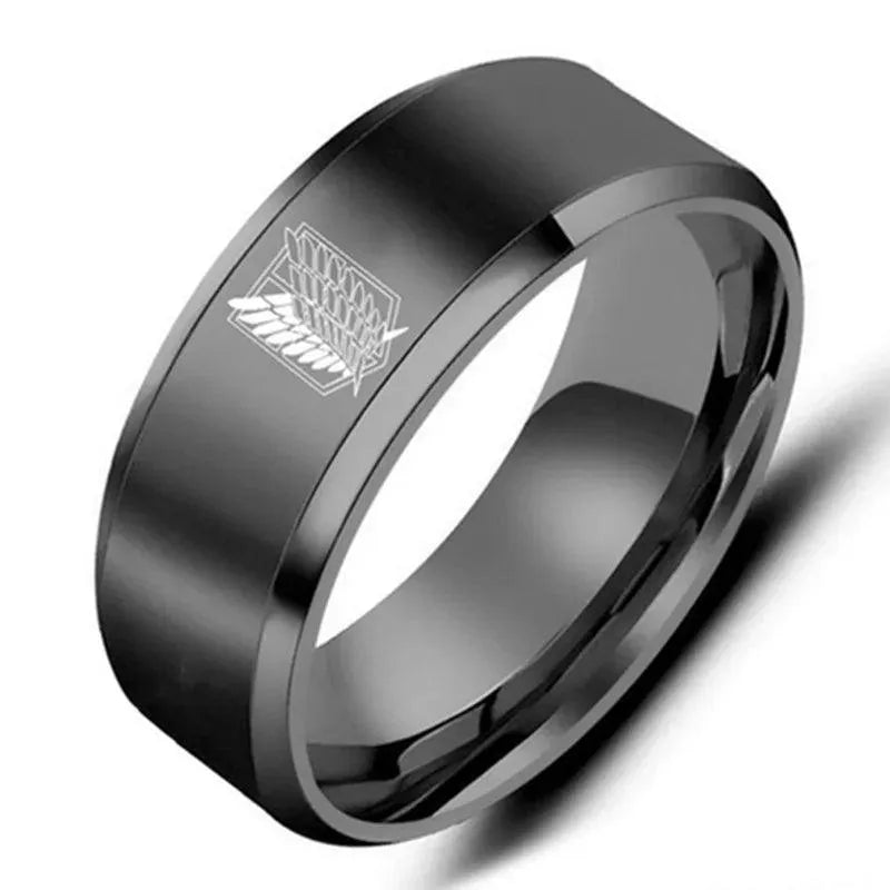 Bague et Chevalière en Acier - Attaque des Titans - BAKASHOP