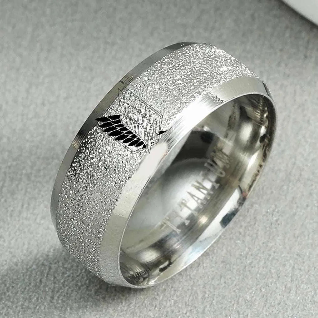 Bague et Chevalière en Acier - Attaque des Titans - BAKASHOP