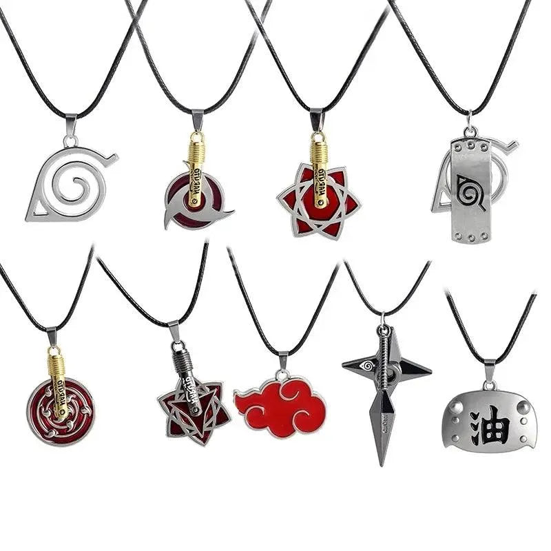 Collier Uchiwa, Akatsuki, Uzumaki et Plus - Naruto - BAKASHOP