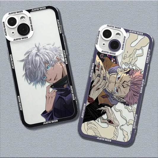 Coque de Téléphone Transparente et Antichoc pour iPhone - Jujutsu Kaisen - BAKASHOP