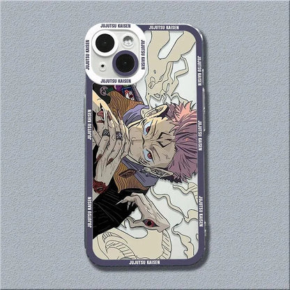 Coque de Téléphone Transparente et Antichoc pour iPhone - Jujutsu Kaisen - BAKASHOP