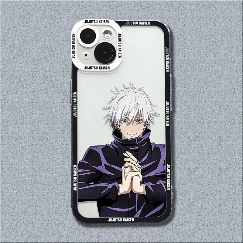 Coque de Téléphone Transparente et Antichoc pour iPhone - Jujutsu Kaisen - BAKASHOP