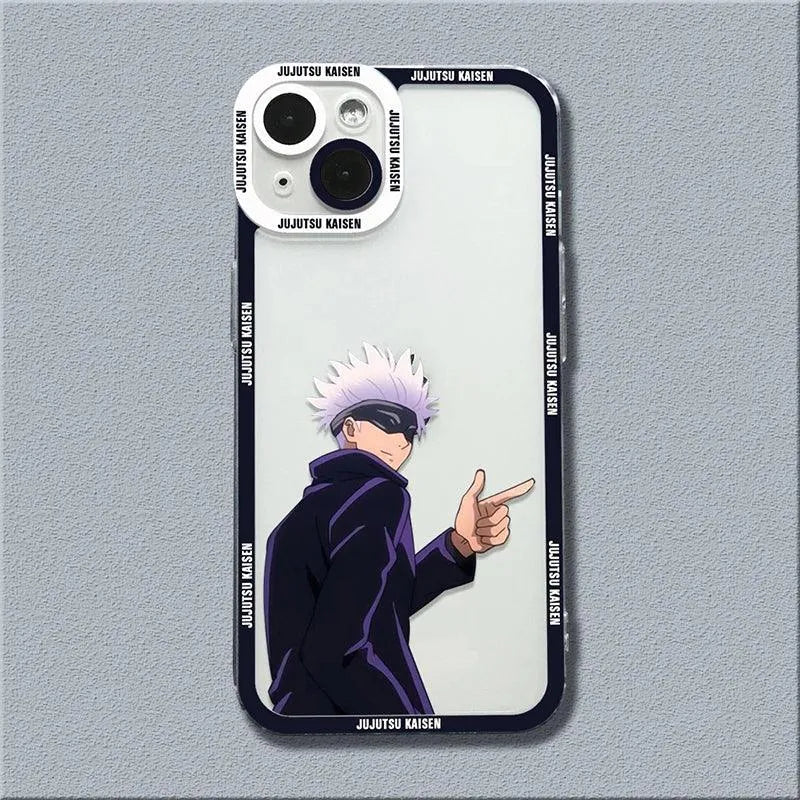 Coque de Téléphone Transparente et Antichoc pour iPhone - Jujutsu Kaisen - BAKASHOP