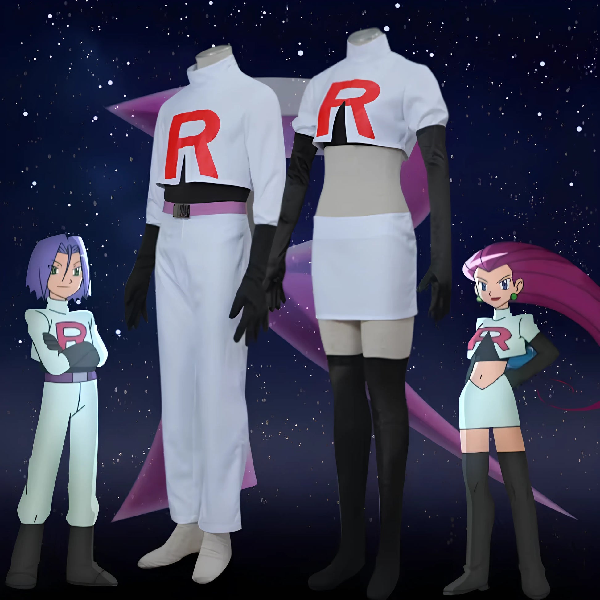 Cosplay James et Jessie - Team Rocket Pokémon - BAKASHOP