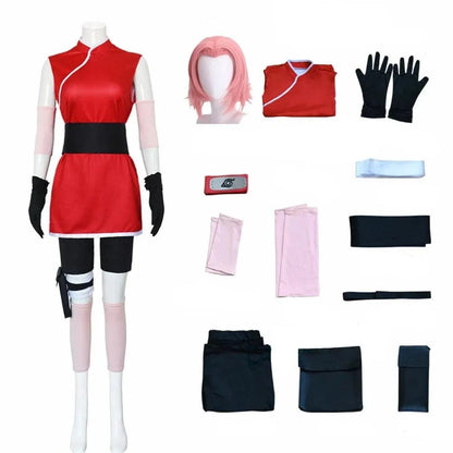 Cosplay Sakura Haruno avec Perruque - Naruto - BAKASHOP