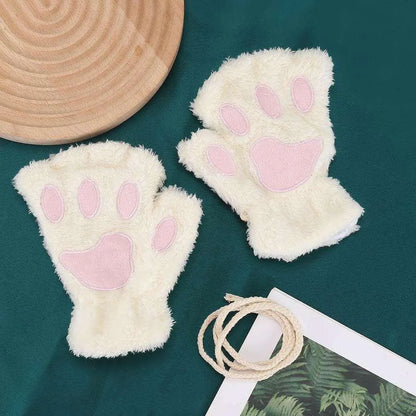 Gants / Mitaines Pattes de chat - Blanches - BAKASHOP