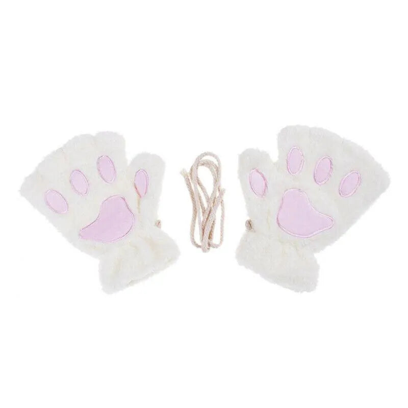 Gants / Mitaines Pattes de chat - Blanches - BAKASHOP