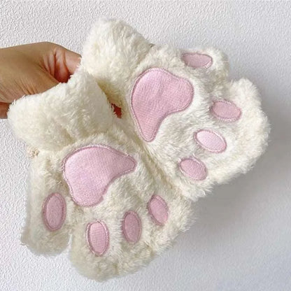 Gants / Mitaines Pattes de chat - Blanches - BAKASHOP