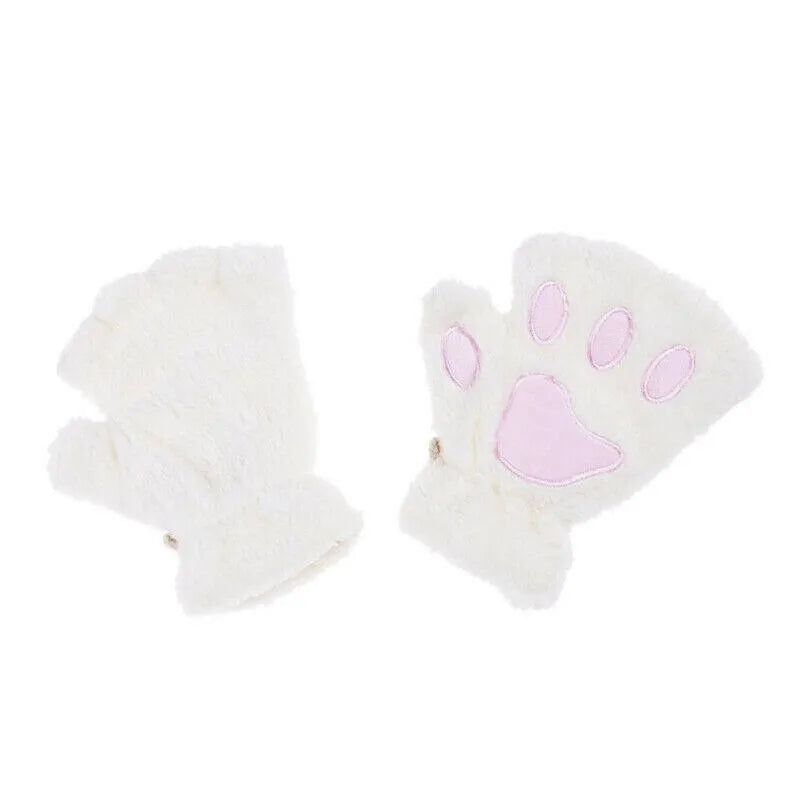 Gants / Mitaines Pattes de chat - Blanches - BAKASHOP