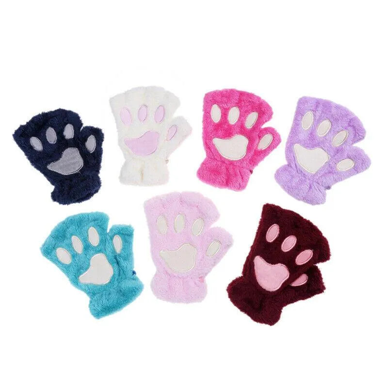 Gants / Mitaines Pattes de chat - Blues Claires - BAKASHOP