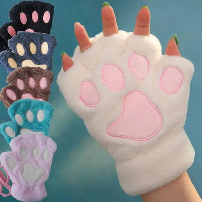 Gants / Mitaines Pattes de chat - Blues Claires - BAKASHOP