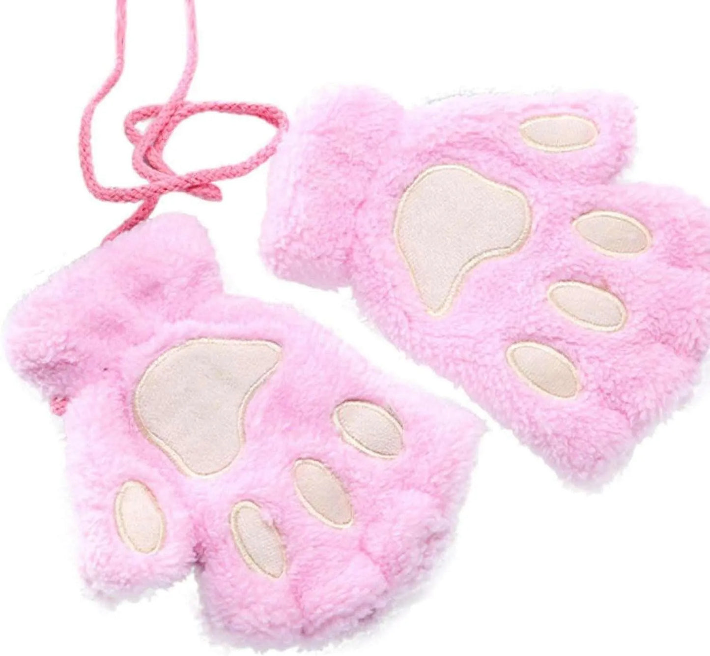 Gants / Mitaines Pattes de chat - Roses Claires - BAKASHOP