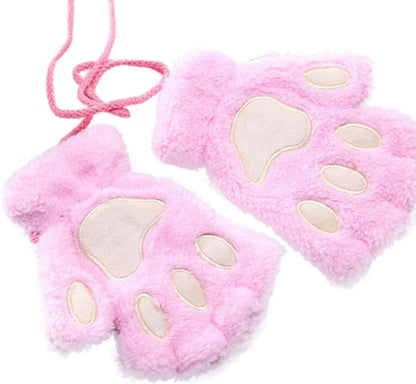 Gants / Mitaines Pattes de chat - Roses Claires - BAKASHOP