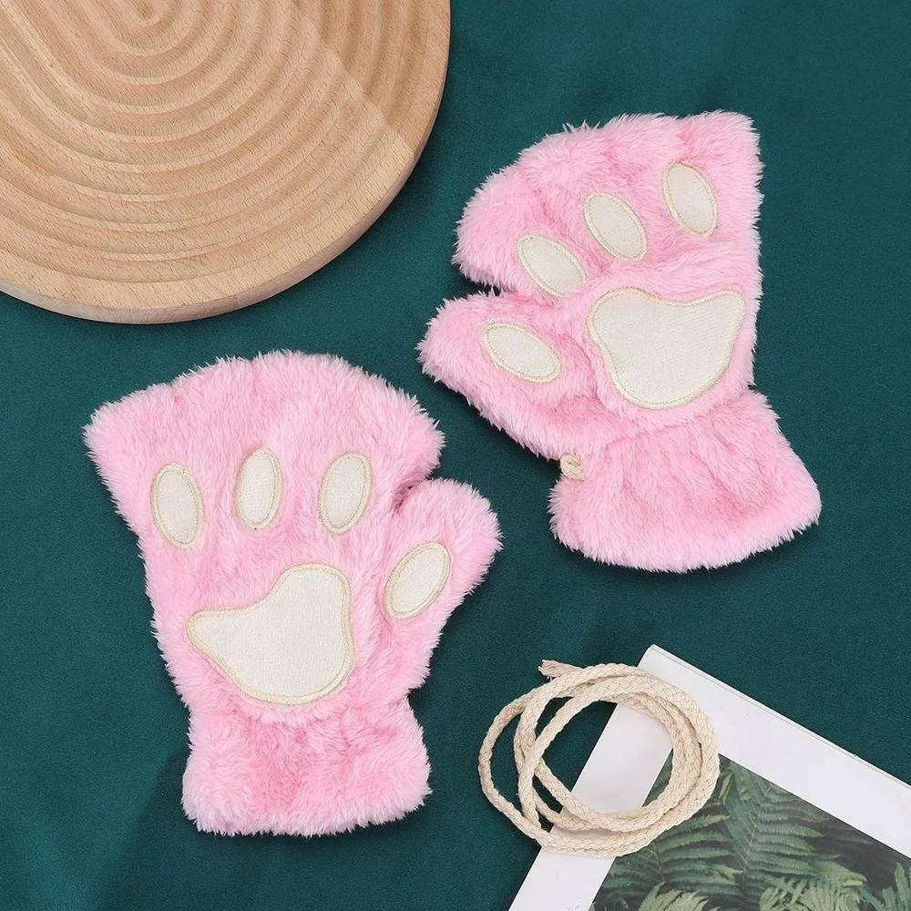 Gants / Mitaines Pattes de chat - Roses Claires - BAKASHOP