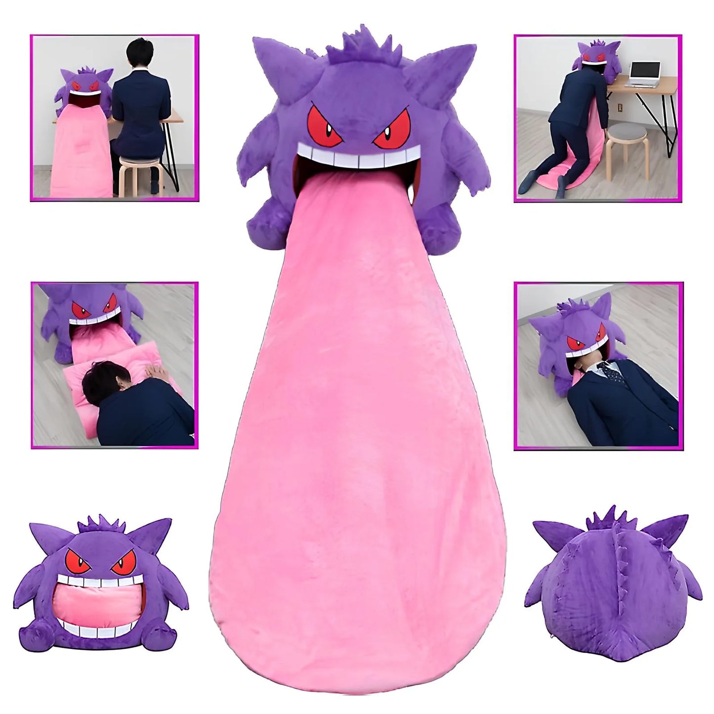 Peluche Gengar avec couverture intégrée - Pokémon - BAKASHOP