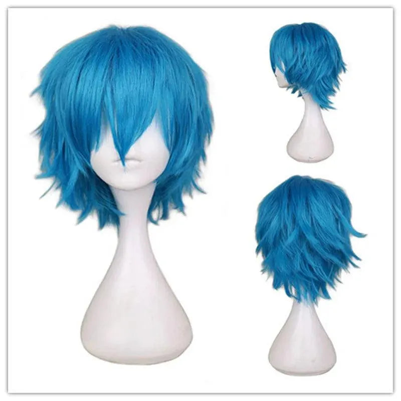 Perruque Bleue Verte Cosplay - BAKASHOP