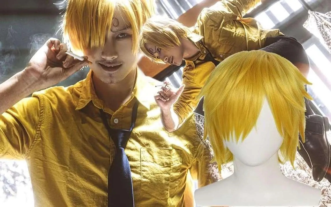 Perruque de Cosplay Sanji - One piece - BAKASHOP