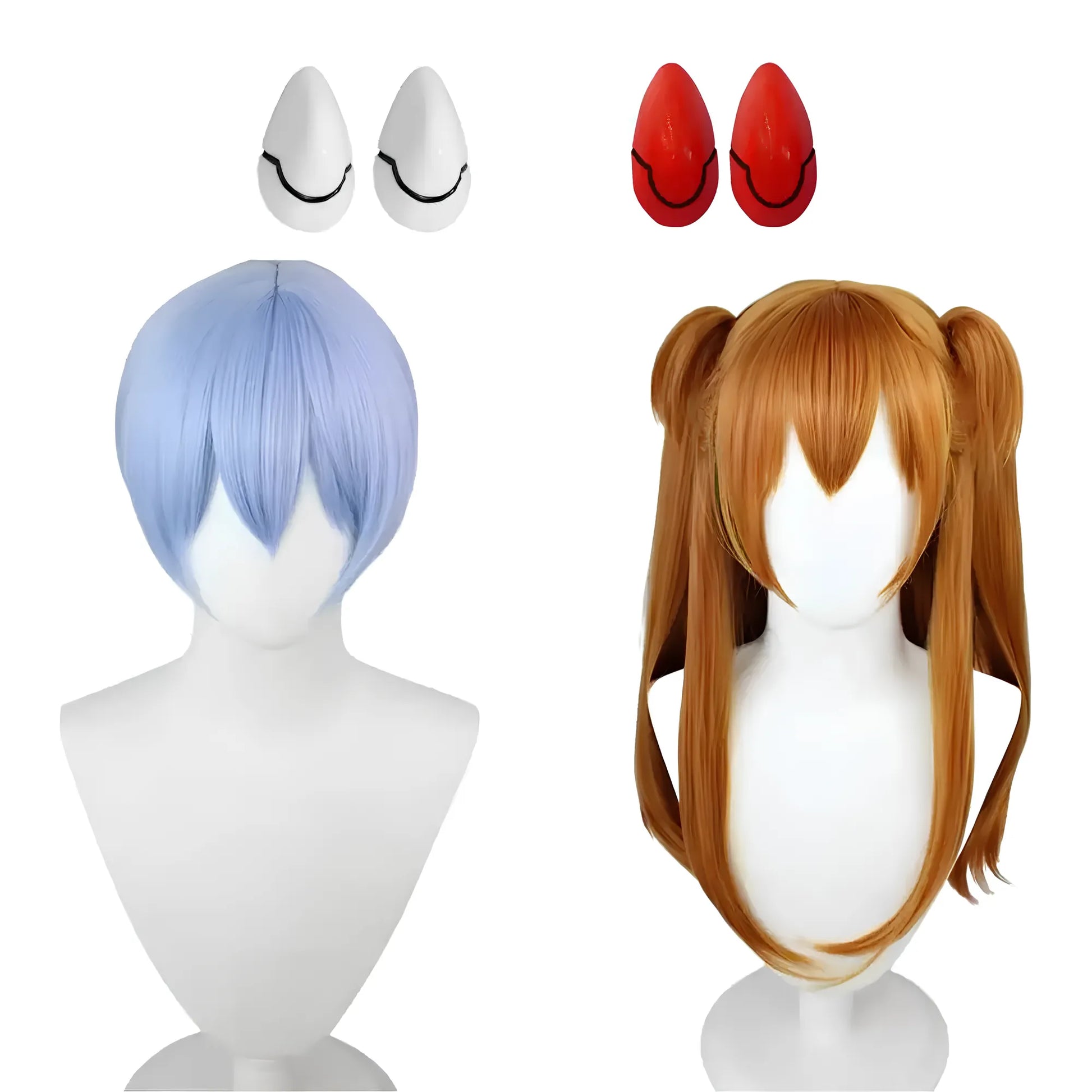 Perruques Asuka Langley & Rei Ayanami - Evangelion - BAKASHOP