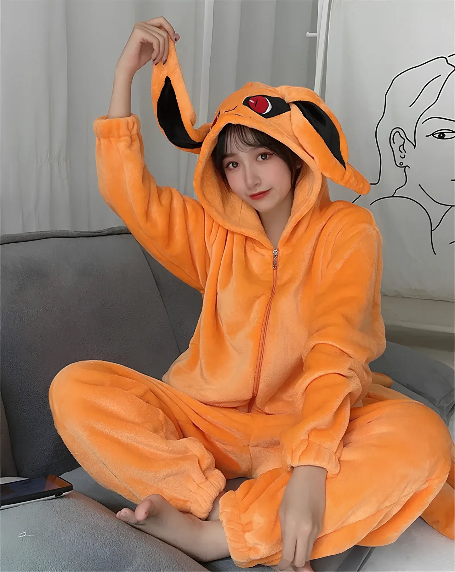 Pyjama Kyubi Combinaison - Naruto - BAKASHOP