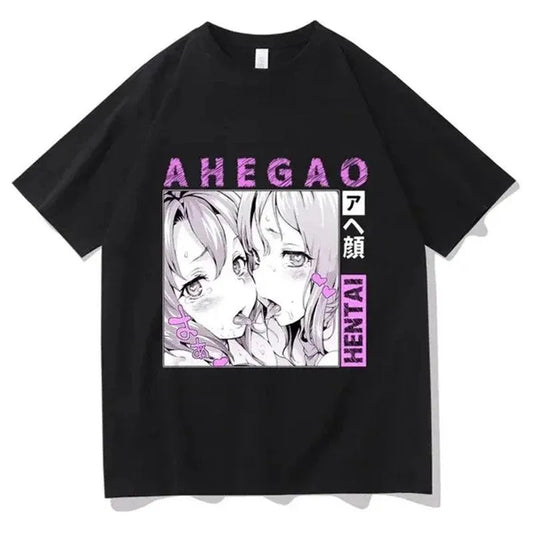 T-shirt Ahegao - BAKASHOP