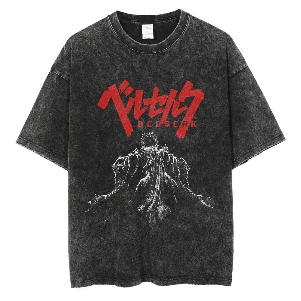 T-Shirt Berserk Guts Écriture Rouge - Berserk - BAKASHOP