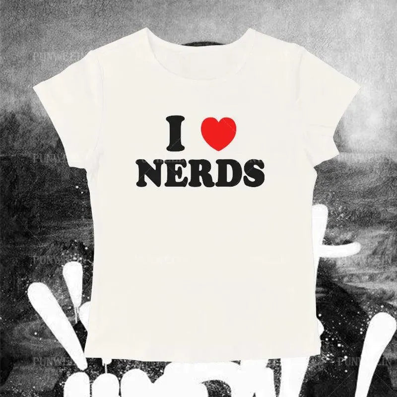 T-shirt I Love Nerds - BAKASHOP