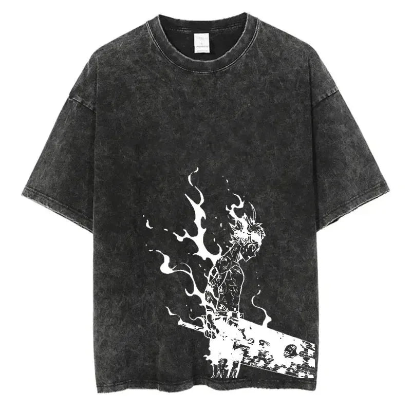 T-shirt Vintage Asta - Black Clover - BAKASHOP