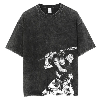 T-shirt Vintage Toji Fushiguro - Jujutsu Kaisen - BAKASHOP