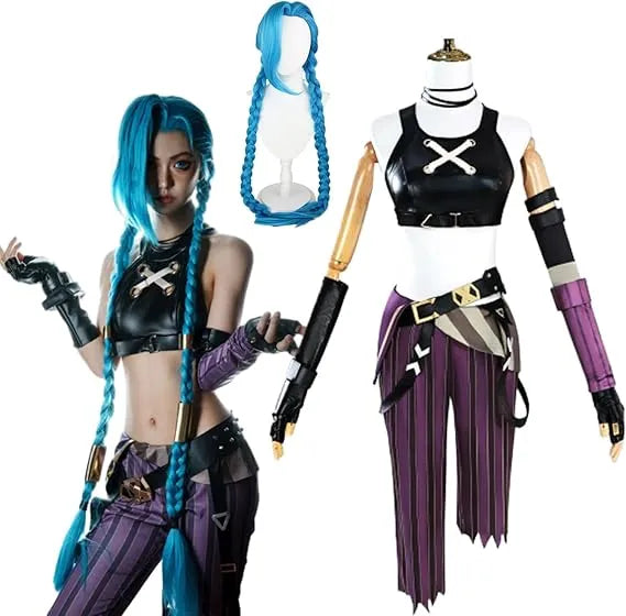 Tenue Cosplay Jinx Arcane - League of Legends - BAKASHOP