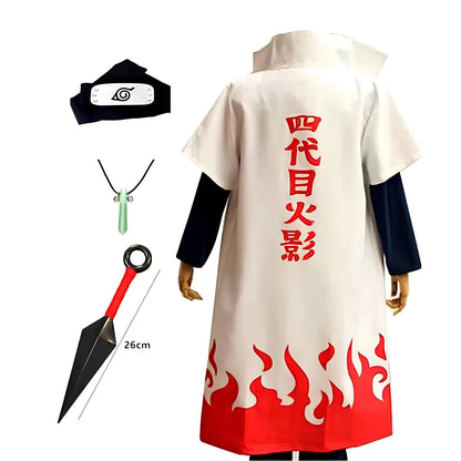 Tenue de Cosplay Minato Hokage avec accessoires - Naruto - BAKASHOP