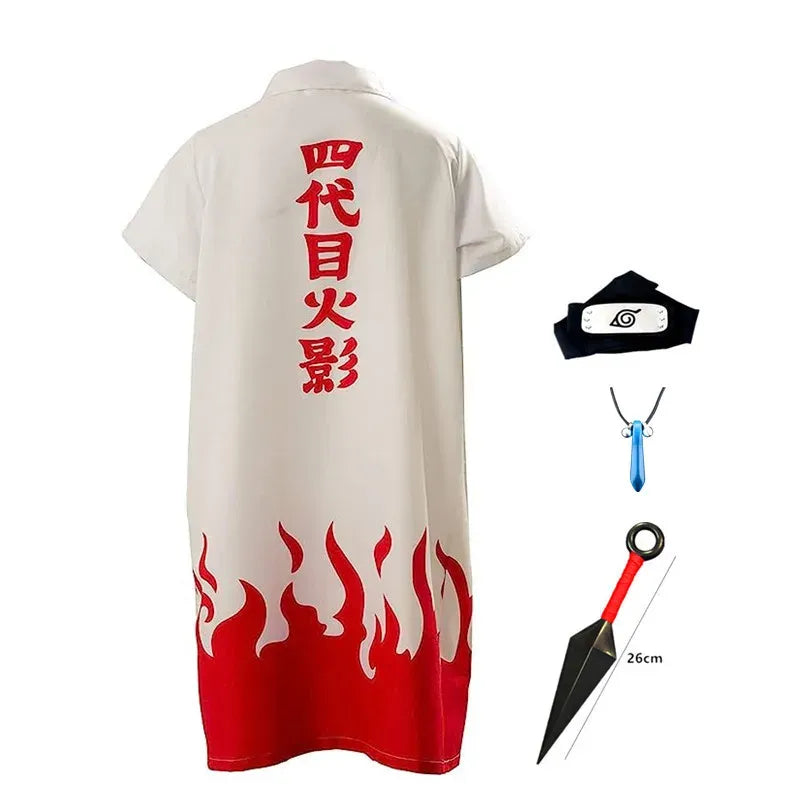 Tenue de Cosplay Minato Hokage avec accessoires - Naruto - BAKASHOP