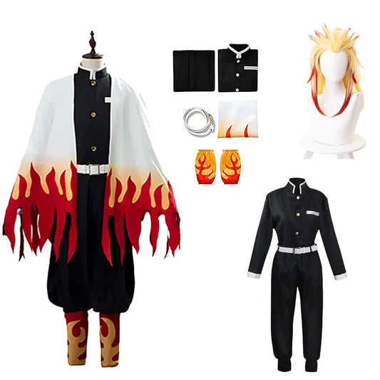 Tenue de Cosplay Rengoku - Demon Slayer - BAKASHOP