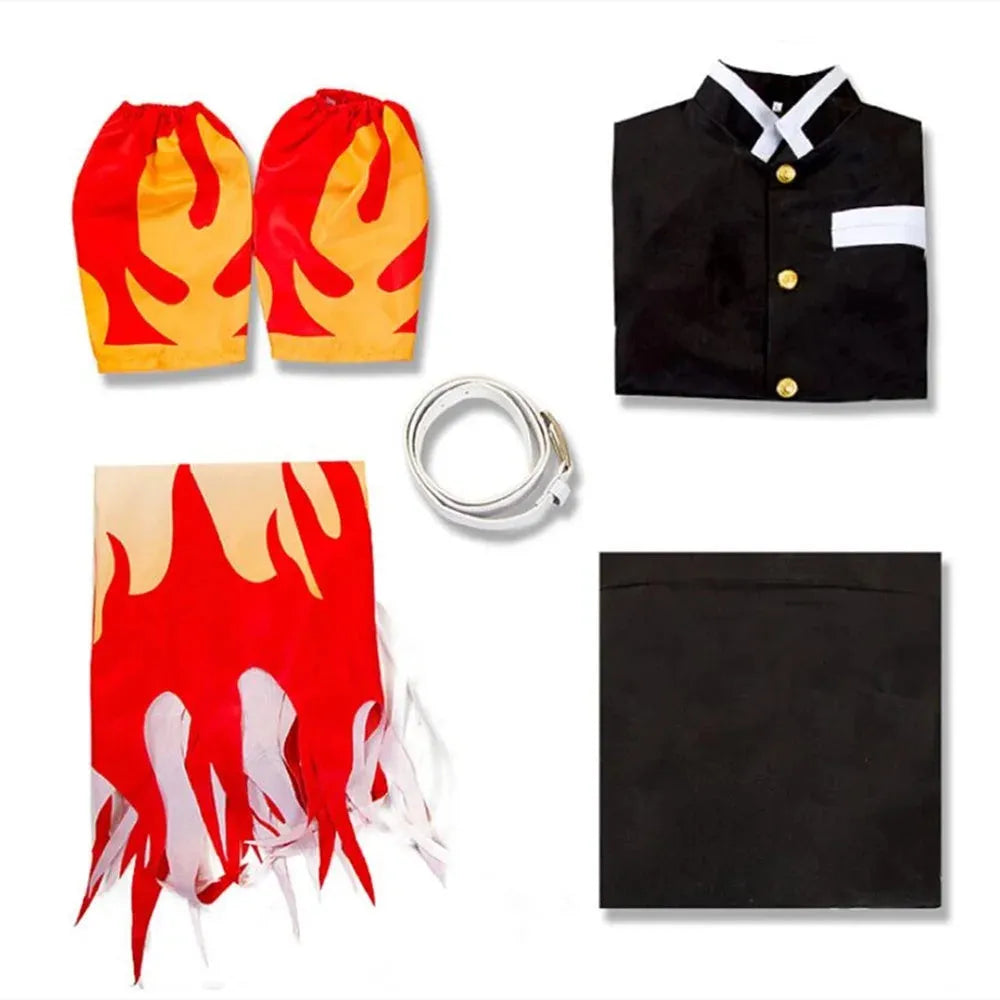 Tenue de Cosplay Rengoku - Demon Slayer - BAKASHOP