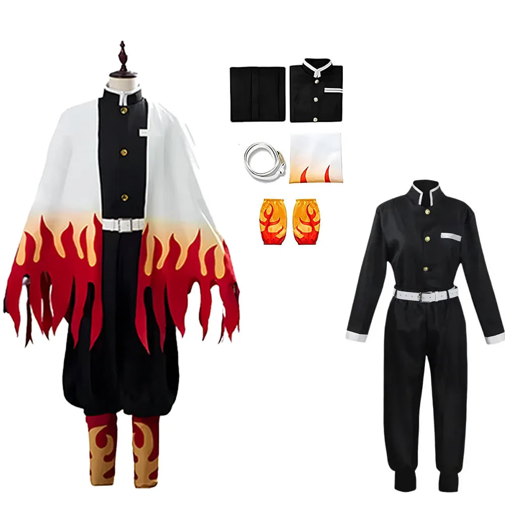 Tenue de Cosplay Rengoku - Demon Slayer - BAKASHOP